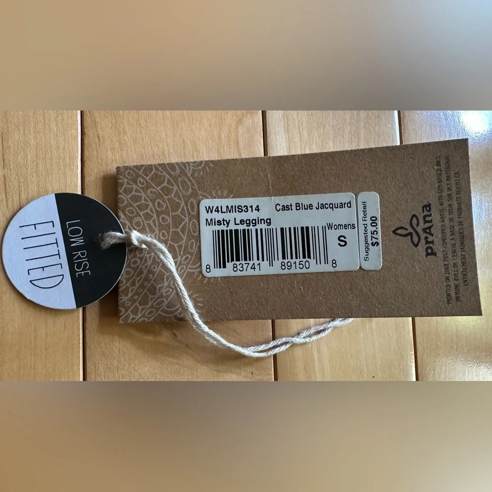 Prana blue textured leggings - Picture 6 of 8